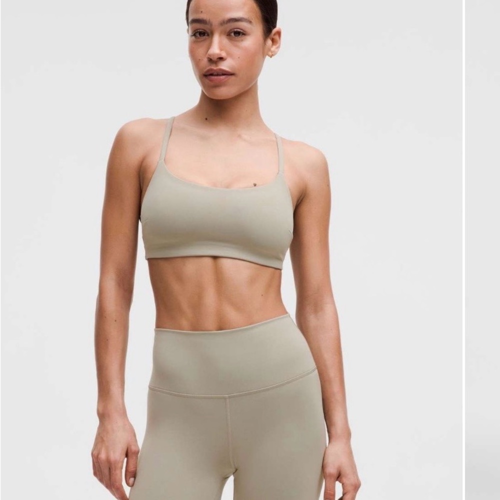 Lululemon Wunder Train Strappy Racer Bra *Light Support, C/D Cup Riverstone Sz 6